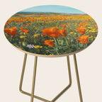 California Wildflower Poppy Superbloom Side Table Gallery Image 2