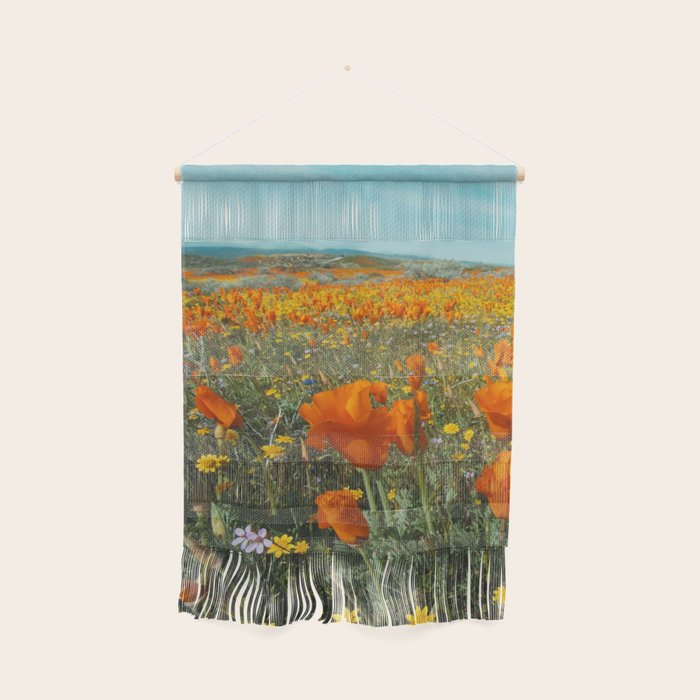 California Wildflower Poppy Superbloom Wall Hanging Gallery Image 1