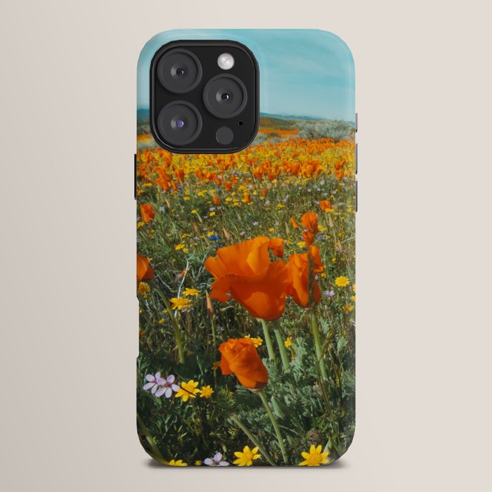 California Wildflower Poppy Superbloom iPhone Case Gallery Image 16