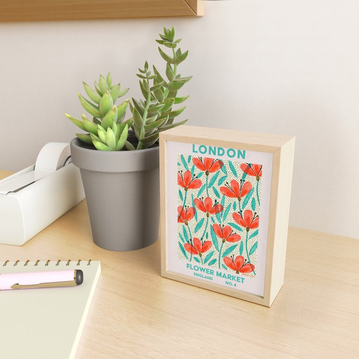 Retro Wall Art | London Flower Market | Matisse Print | Printable Mini Art Print Gallery Image 2