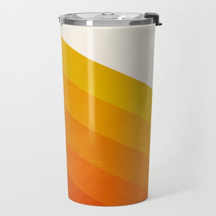 Chevron Waves: Retro Summer Edition Travel Mug Gallery Image 2