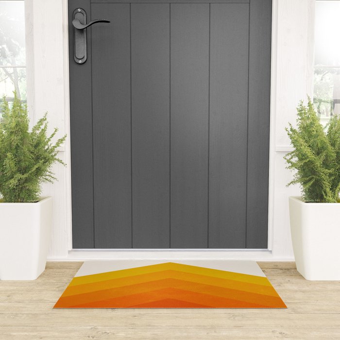Chevron Waves: Retro Summer Edition Welcome Mat Gallery Image 3