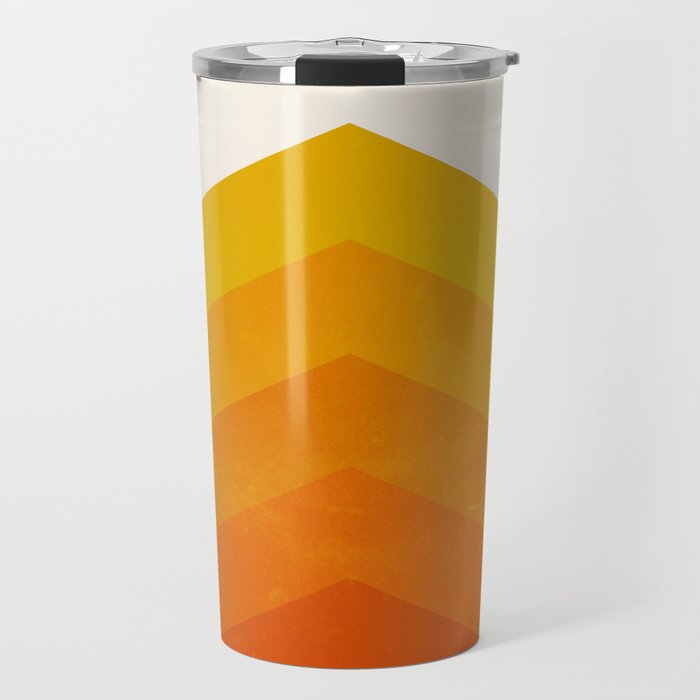 Chevron Waves: Retro Summer Edition Travel Mug Gallery Image 1