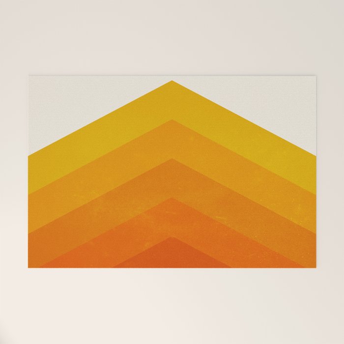 Chevron Waves: Retro Summer Edition Welcome Mat Gallery Image 1