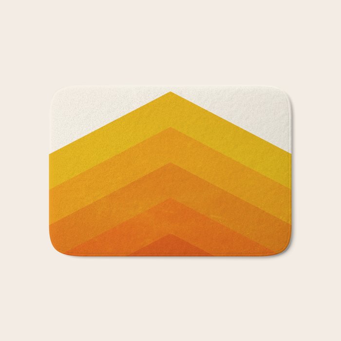 Chevron Waves: Retro Summer Edition Bath Mat Gallery Image 1