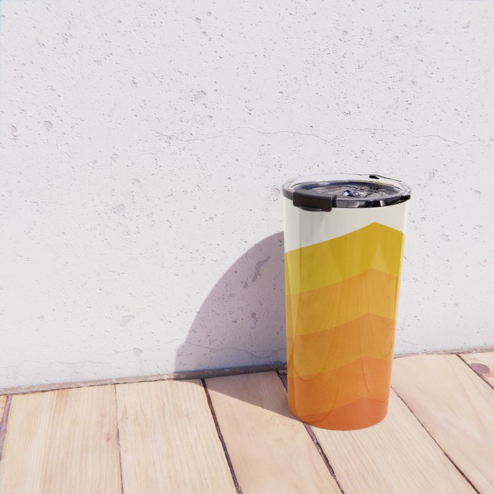Chevron Waves: Retro Summer Edition Travel Mug Gallery Image 4