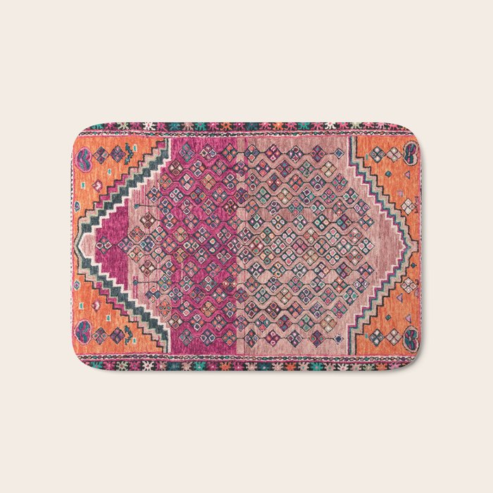 Traditional Moroccan Berber Artwork Design E17 Bath Mat Gallery Image 1