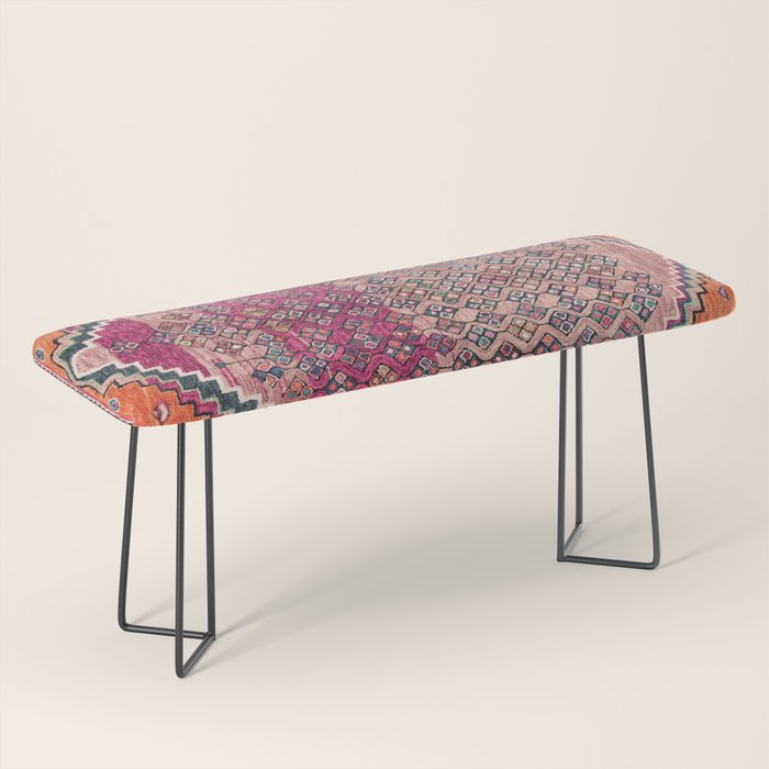 Traditional Moroccan Berber Artwork Design E17 Bench Gallery Image 1
