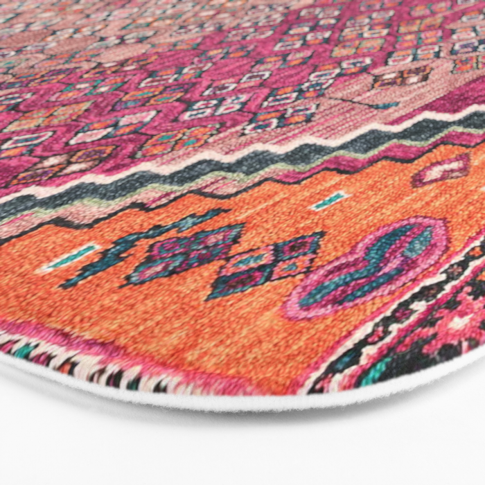 Traditional Moroccan Berber Artwork Design E17 Bath Mat Gallery Image 3