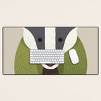 Whimsy Badger Desk Mat Gallery Image 1