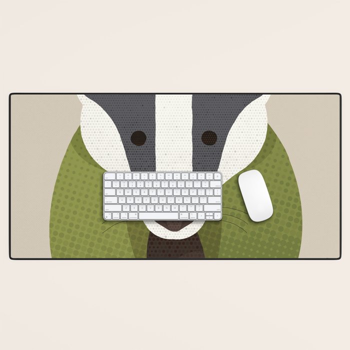 Whimsy Badger Desk Mat Gallery Image 1