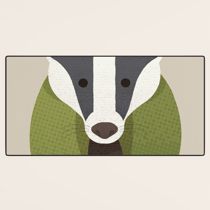 Whimsy Badger Desk Mat Gallery Image 3