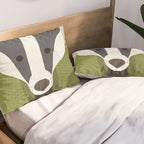 Whimsy Badger Pillow Sham Gallery Image 2