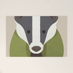 Whimsy Badger Welcome Mat Gallery Image 1