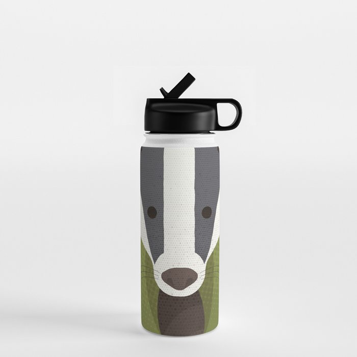 Whimsy Badger Water Bottle Gallery Image 1