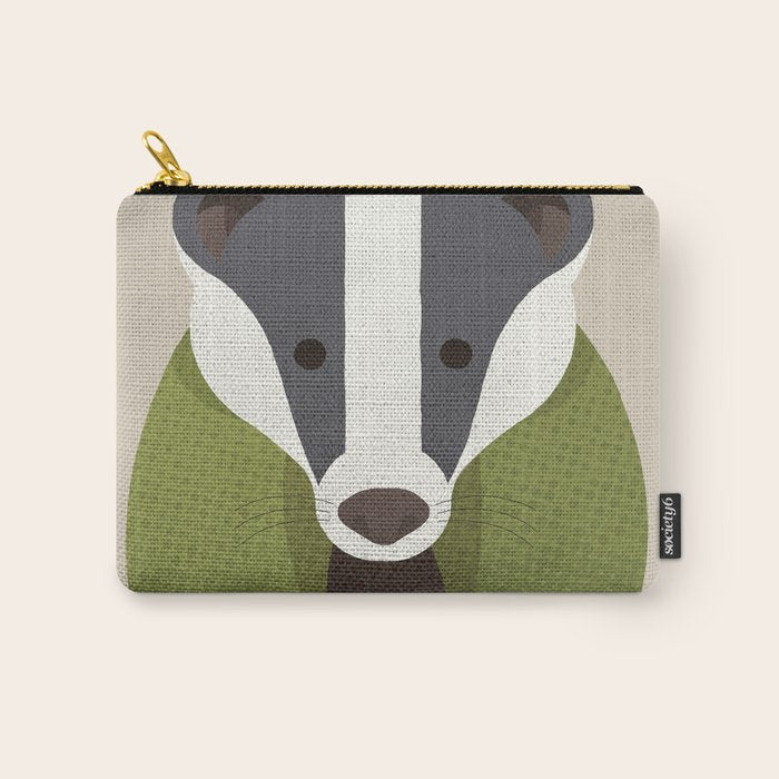 Whimsy Badger Carry All Pouch Gallery Image 1