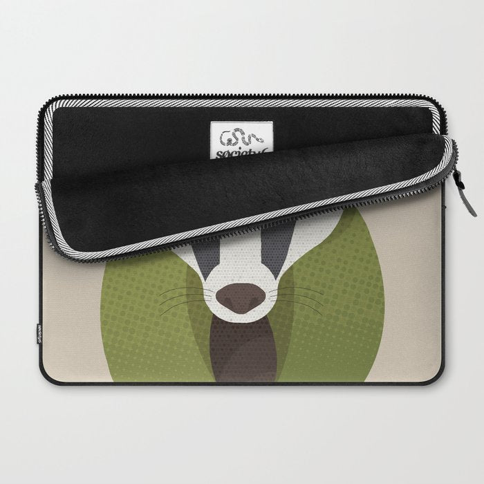 Whimsy Badger Laptop Sleeve Gallery Image 2