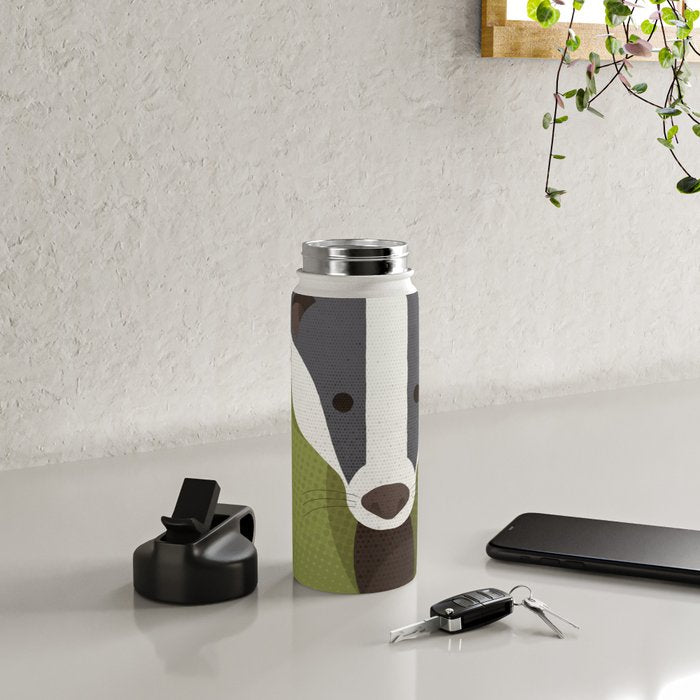 Whimsy Badger Water Bottle Gallery Image 4