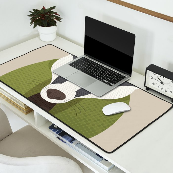 Whimsy Badger Desk Mat Gallery Image 2