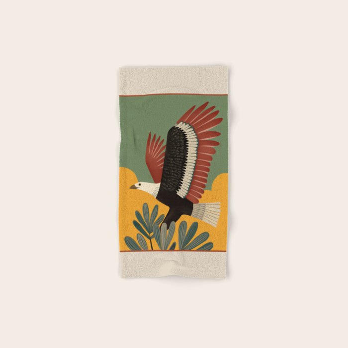 Bald Eagle in Flight Bath Towel Gallery Image 1