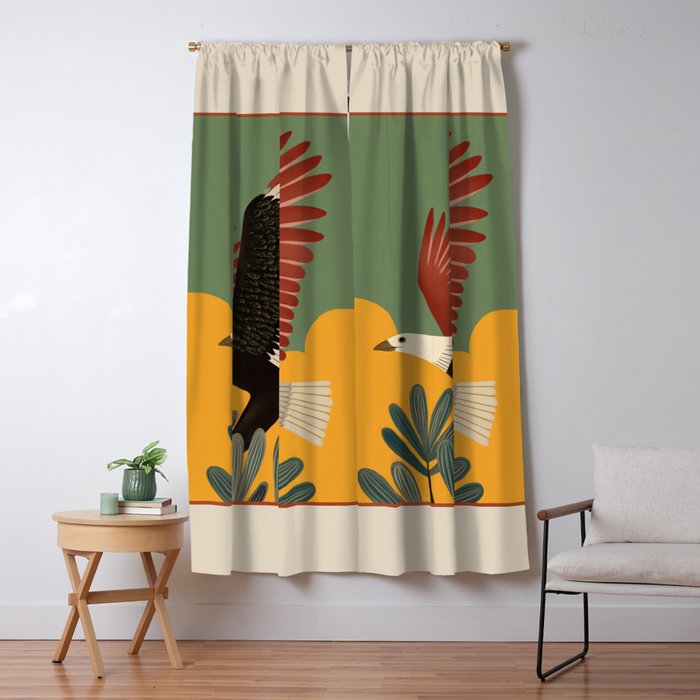 Bald Eagle in Flight Window Curtain Gallery Image 1
