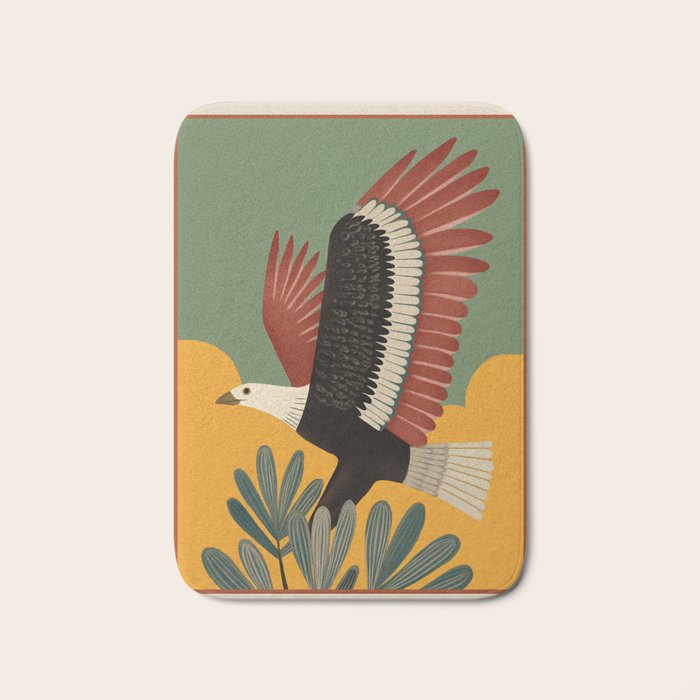 Bald Eagle in Flight Bath Mat Gallery Image 1