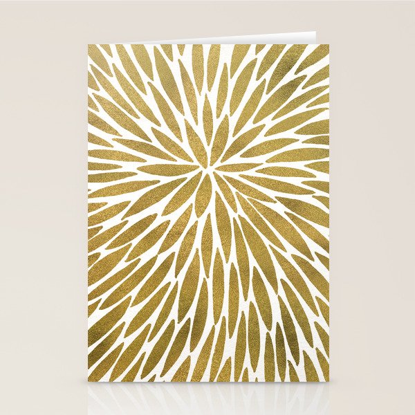 Golden Burst Stationery Card Gallery Image 2