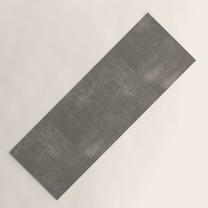 Vintage pastel brown abstract geometrical stripes Yoga Mat Gallery Image 1
