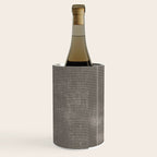 Vintage pastel brown abstract geometrical stripes Wine Chiller Gallery Image 3