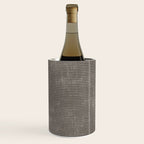 Vintage pastel brown abstract geometrical stripes Wine Chiller Gallery Image 1