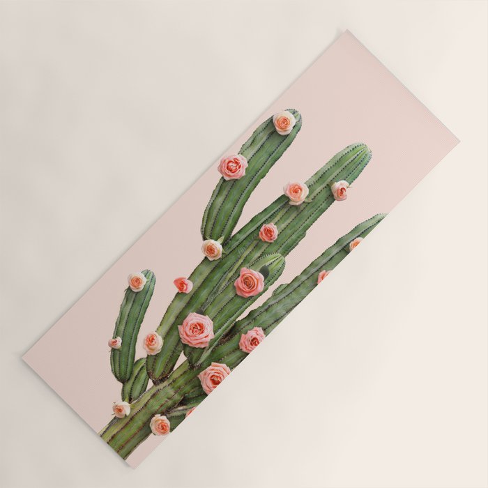 CACTUS AND ROSES Yoga Mat Gallery Image 1