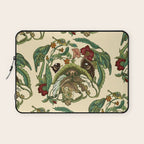 Botanical English Bulldog Laptop Sleeve Gallery Image 1