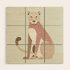 Whimsical Cheetah Wood Wall Art Gallery Image 1
