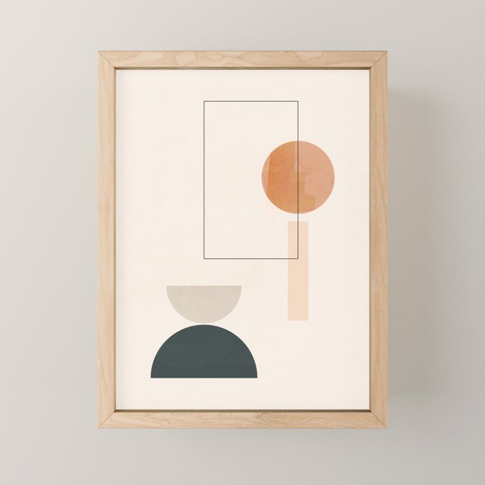 Minimal Abstract Shapes 16 Mini Art Print Gallery Image 1