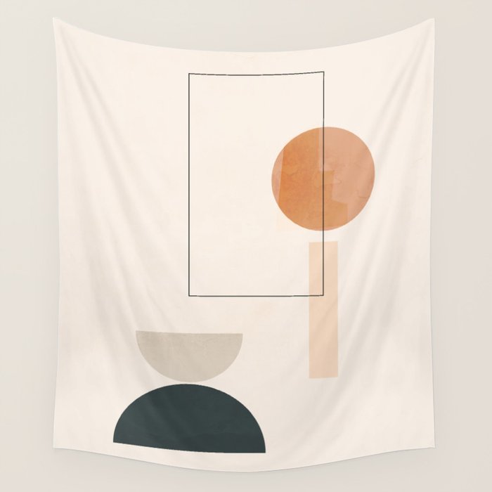 Minimal Abstract Shapes 16 Wall Tapestry Gallery Image 4