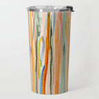 Loose Watercolor Lines 2 - abstract yellow painting Travel Mug Gallery Image 2