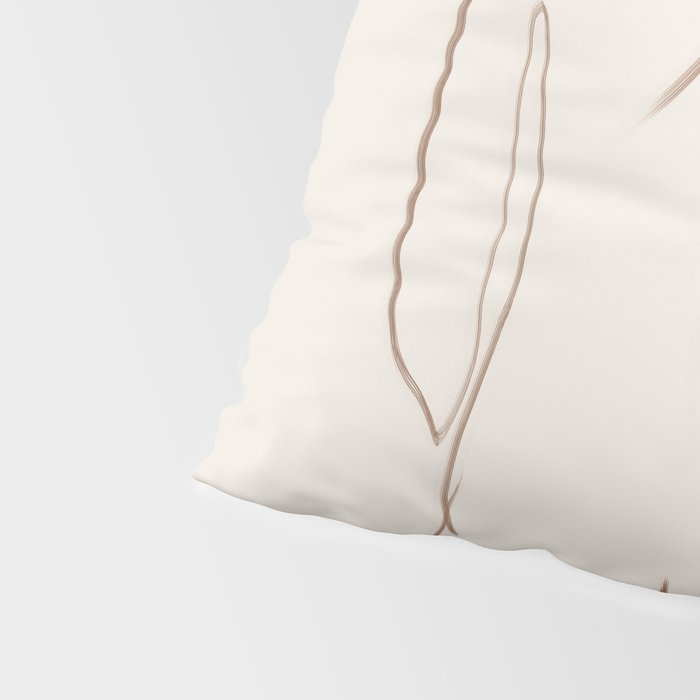 Minimal Line Art Nude 2 Pillow Sham Gallery Image 4