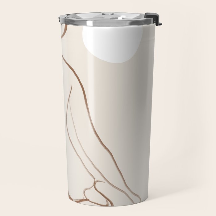 Minimal Line Art Nude 2 Travel Mug Gallery Image 2