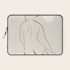 Minimal Line Art Nude 2 Laptop Sleeve Gallery Image 1