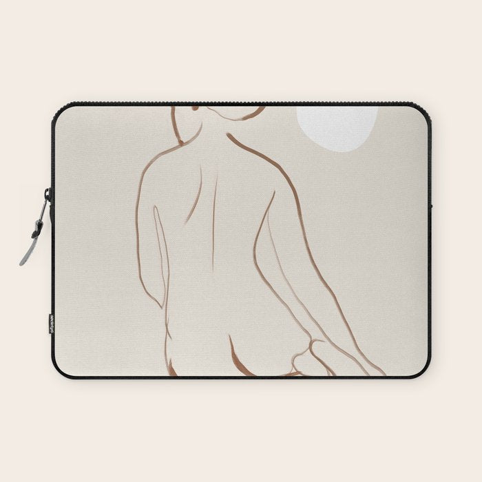 Minimal Line Art Nude 2 Laptop Sleeve Gallery Image 1