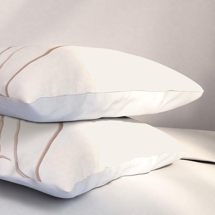 Minimal Line Art Nude 2 Pillow Sham Gallery Image 3