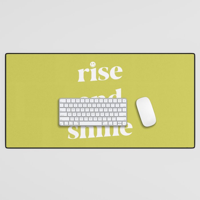 Rise And Shine Lime Desk Mat Gallery Image 1