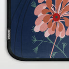 Alfons Mucha would love this flowers - dark blue Laptop Sleeve Gallery Image 3