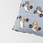 Olympic Lifting Beagles Pillow Sham Gallery Image 4