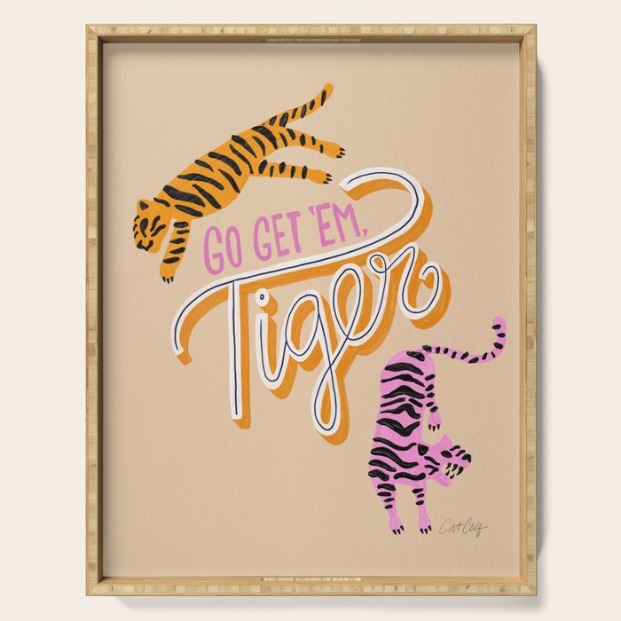 Go Get 'Em Tiger - Melon Serving Tray Gallery Image 1