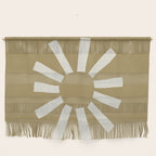 Sun Line Minimalist - Gold Beige Wall Hanging Gallery Image 1