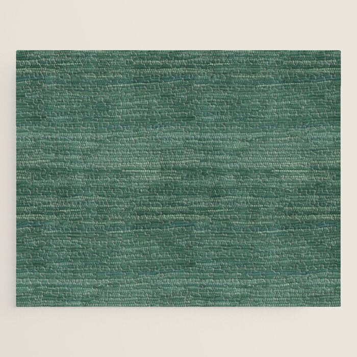 Boho Old Market Textile in Green Jigsaw Puzzle Gallery Image 1