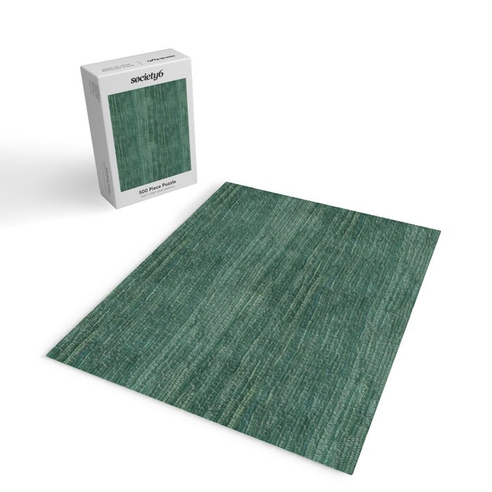 Boho Old Market Textile in Green Jigsaw Puzzle Gallery Image 2