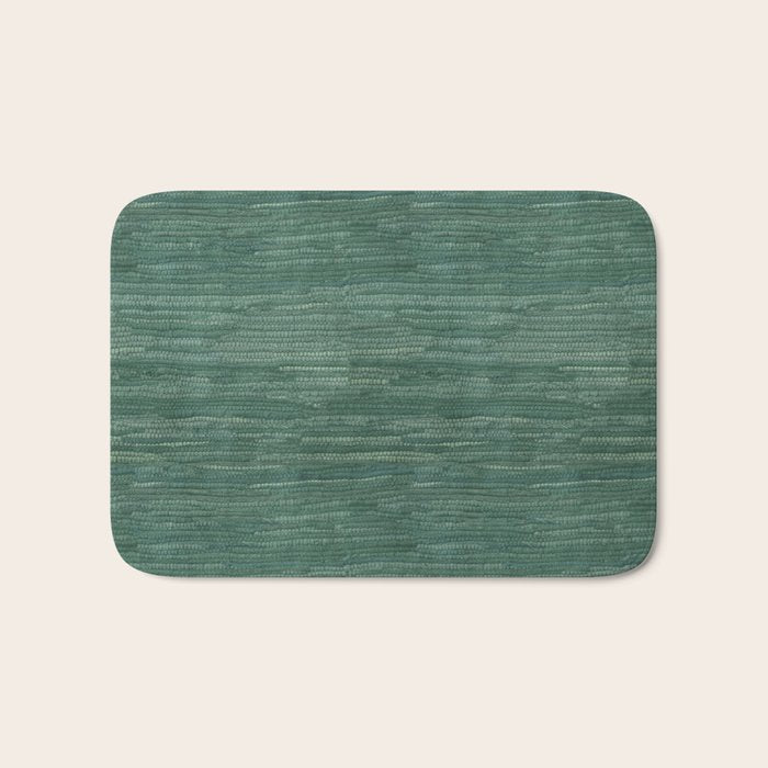 Boho Old Market Textile in Green Bath Mat Gallery Image 1