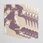 Kangaroo, Animal Portrait Wrapping Paper Gallery Image 3